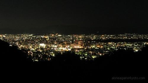 将軍塚から見た京都の夜景